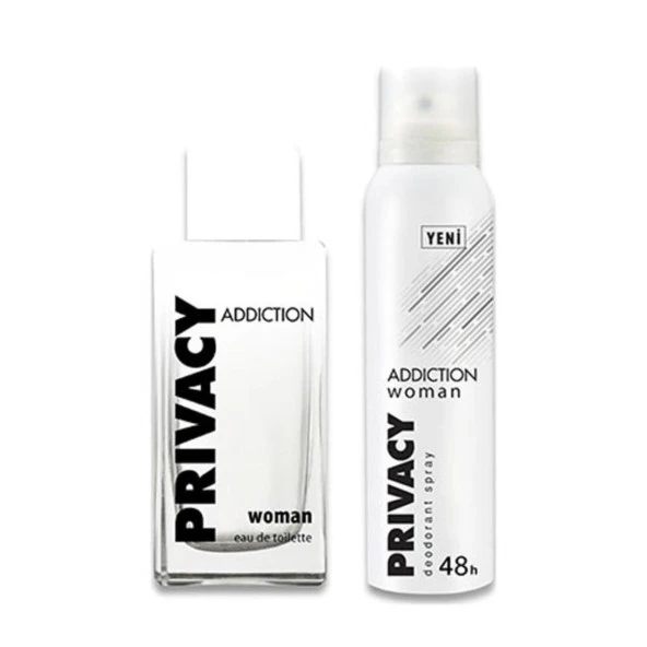 Privacy Addiction EDT 100 ml + 150 ml Deodorant Bayan Parfüm Set - Resim 2