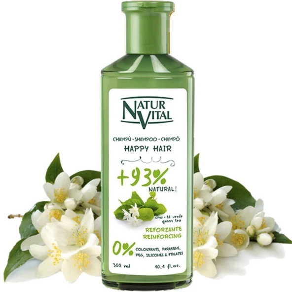 Natur Vital Happy Hair Reinforcing 300ml +93 Natural Tüm Gün ürün görseli 1