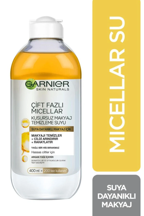 Garnier Çift Fazlı Micellar Gold Kusursuz Makyaj Temizleme Suyu 400 Ml ürün görseli 1