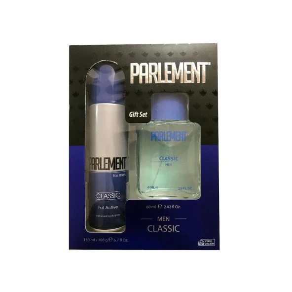 Parlement Mavi Classic Set 60ml Edt + 150ml Deodorant Erkek Parfüm ürün görseli 1