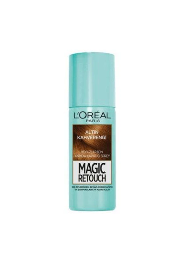 LOREAL Magic Retouch Altın Kahverengi Sprey Saç Dip Boyası ürün görseli 1