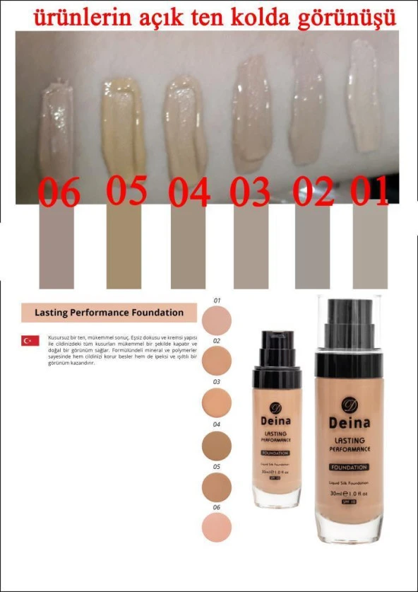 Deina Lasting Performance Fondoten 02 - Resim 2