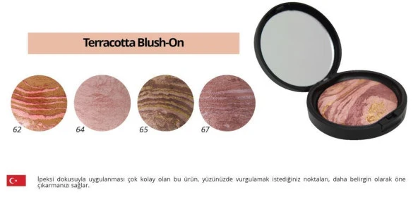 Deina Terracotta Allık Blush On 66 ürün görseli 1