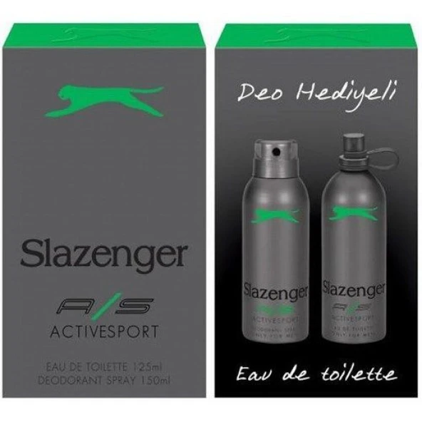 Slazenger Active Sport Yeşil Set 125ml Edt + Deodorant 150 ml ürün görseli 1