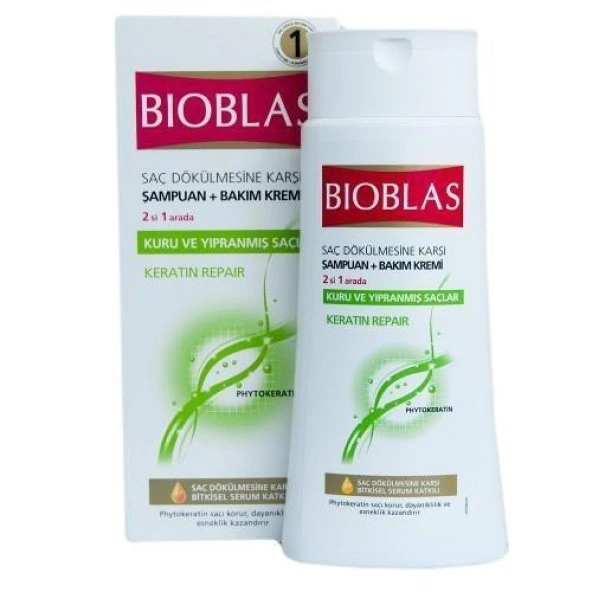 Bioblas Komple Onarıcı Repair 2 in1 Kremli Şampuan 400 ml Kuru Yıpranmış ürün görseli 1
