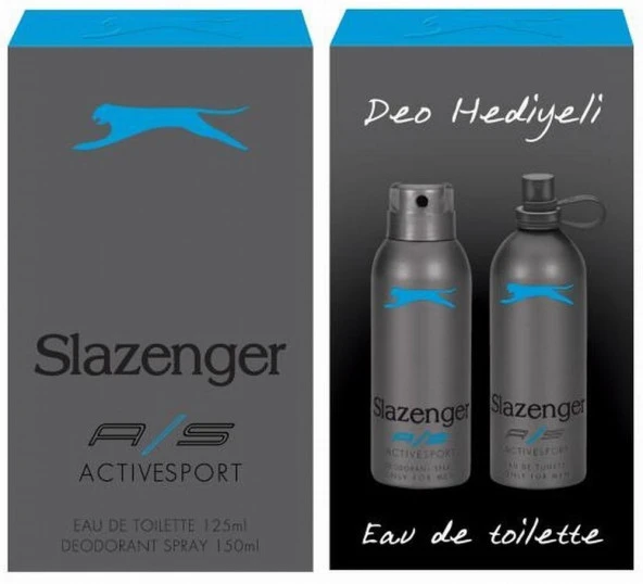 Slazenger Active Sport Mavi Set 125ml Edt + Deodorant 150 ml ürün görseli 1