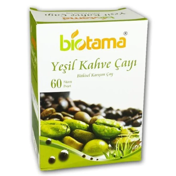 BIOTAMA 60LI YEŞIL KAHVE ÇAYI ürün görseli 1