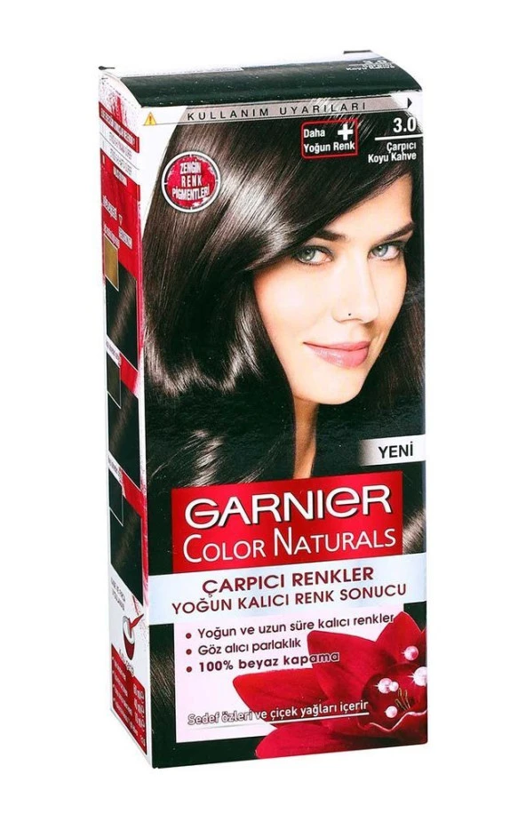 Garnier Çarpıcı Renkler 3.0 Koyu Kahve Saç Boyası ürün görseli 1