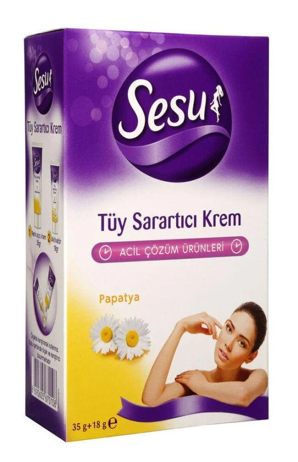Sesu Tüy Sarartıcı Krem 35 Ml + 18 ml ürün görseli 1