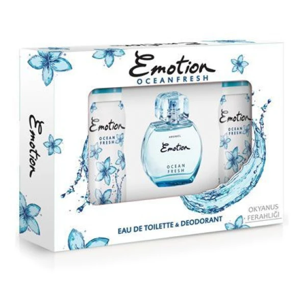 Emotion Ocean Fresh Set 50 ml EDT + 2 X 150 ml Deoodorant ürün görseli 1