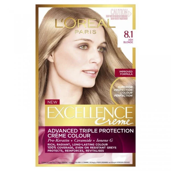 Loreal Excellence 8.1 Küllü Koyu Sarı ürün görseli 1