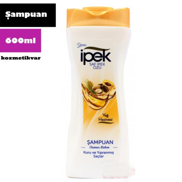 İpek Şampuan 600 ml Onarıcı Bakım Yağ Hazinesi Kuru ve Yıpranmış ürün görseli 1