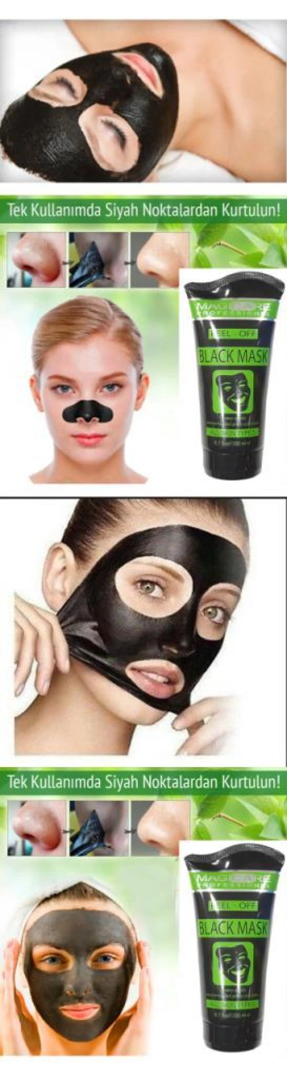 Magicare Soyulabilir Siyah Maske 200ml - Resim 2
