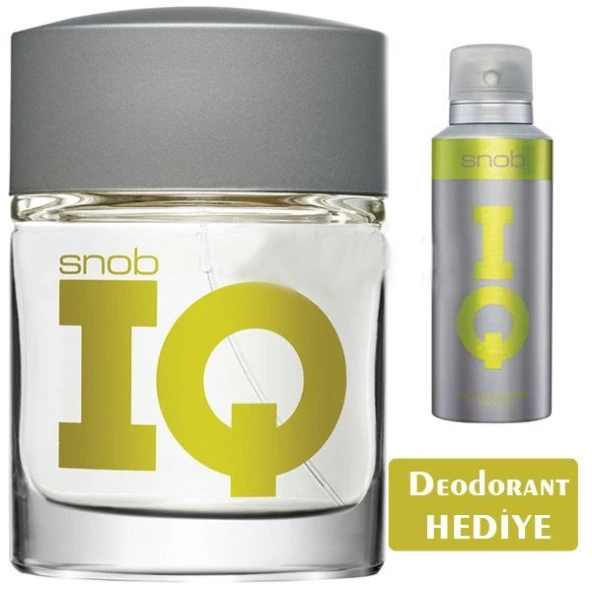 Snob IQ Edt 100 ml + 150 ml Deodorant Erkek Parfüm Seti ürün görseli 1
