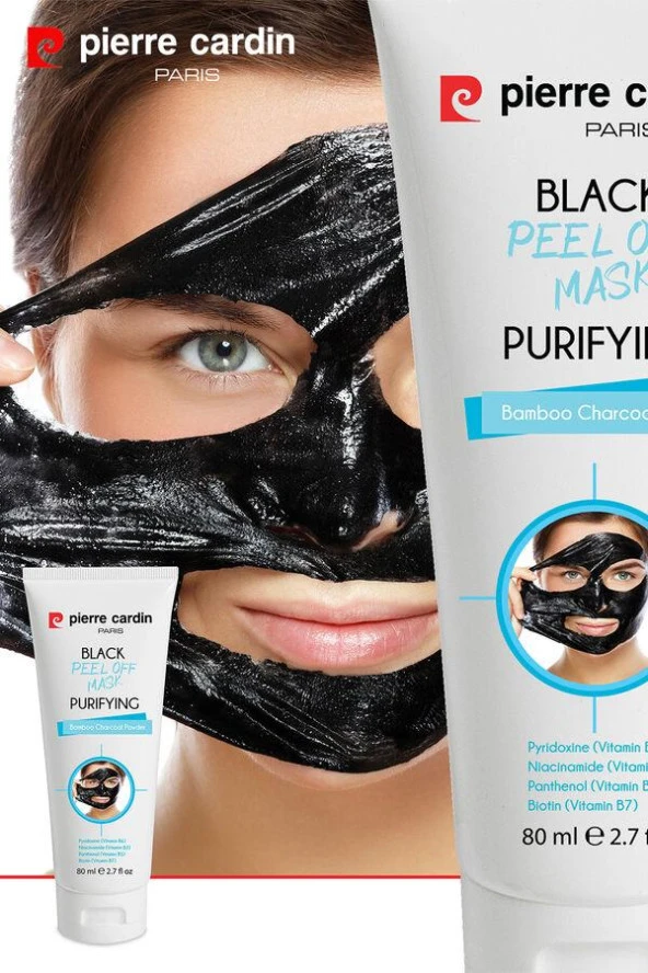 19501 - Pierre Cardin Peel Off Mask - Black 80 ml Arındırıcı Soyulabilir Siyah Maske ürün görseli 1