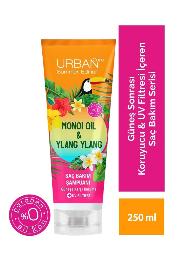 Urban Care Urban Summer Edition Monoi Oil & Ylang Ylang Saç Bakım Şampuanı +Uv Filtresi 250ML ürün görseli 1