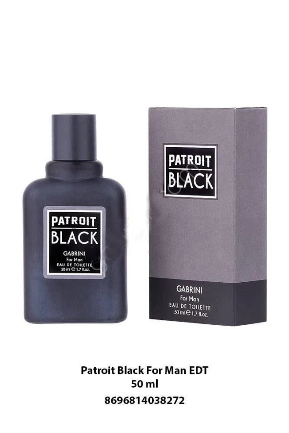 Gabrini Patroit Black For Man EDT 50 Ml b code ürün görseli 1