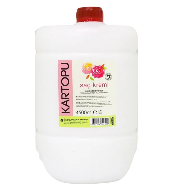Kartopu Saç Kremi 4500 Ml Tüm Saçlar Profeyonel Kuaför ürün görseli 1