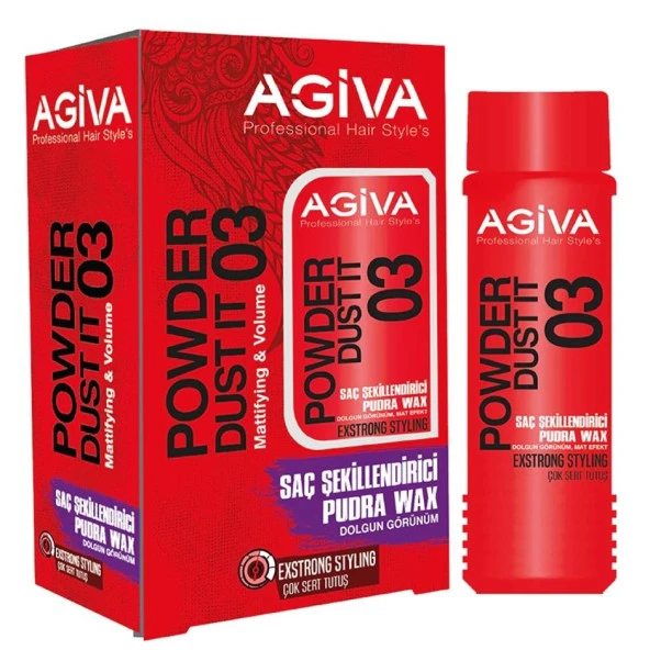 Agiva Extra Güçlü Şekillendirme Dolgun Görünüm 03 Toz Wax 20 gr ürün görseli 1