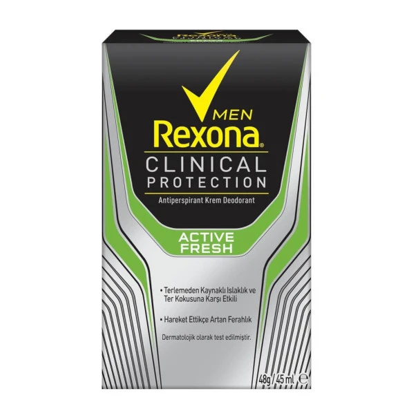 Rexona Stick Men Clinical Protection Erkek Deodorant Active Fresh 45 ml ürün görseli 1