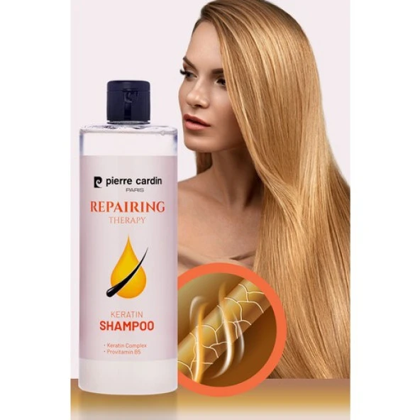 39619 - Pierre Cardin Keratin Shampoo - Keratin Şampuanı 400 ml ürün görseli 1