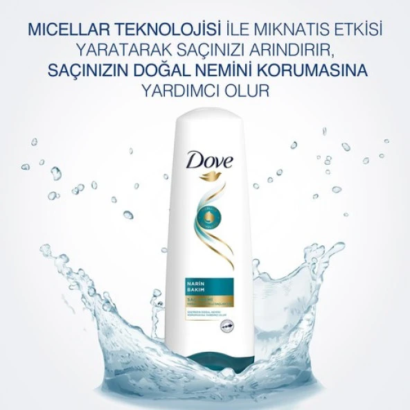 Dove Saç Kremi 350 ml Narin Bakım - Resim 5