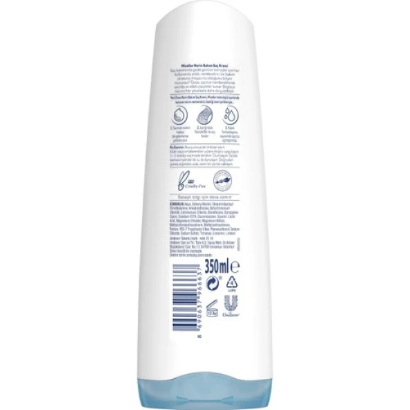 Dove Saç Kremi 350 ml Narin Bakım - Resim 7