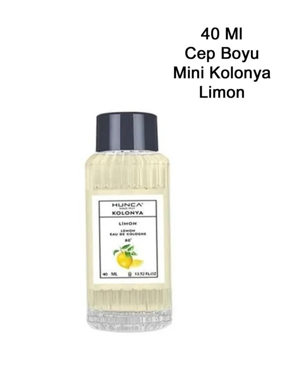 Hunca Kolonya Limon 40 Ml 80 Derece ürün görseli 1