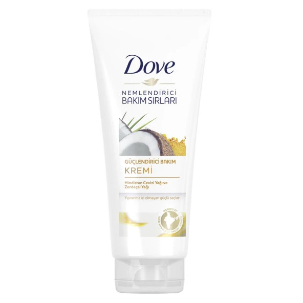 Dove  Saç Kremi 170 Ml Nemlendirici Bakım Sırları Hindistan Cevizi ve Zerdeçal ürün görseli 1
