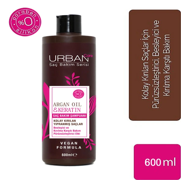 Urban Care Şampuan Argan Oil Keratin 600 Ml ürün görseli 1
