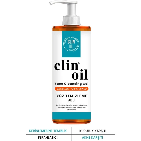 PROCSIN Clin Oil Akne ve Leke Karşıtı Temizleme Jeli 150 ML ürün görseli 1