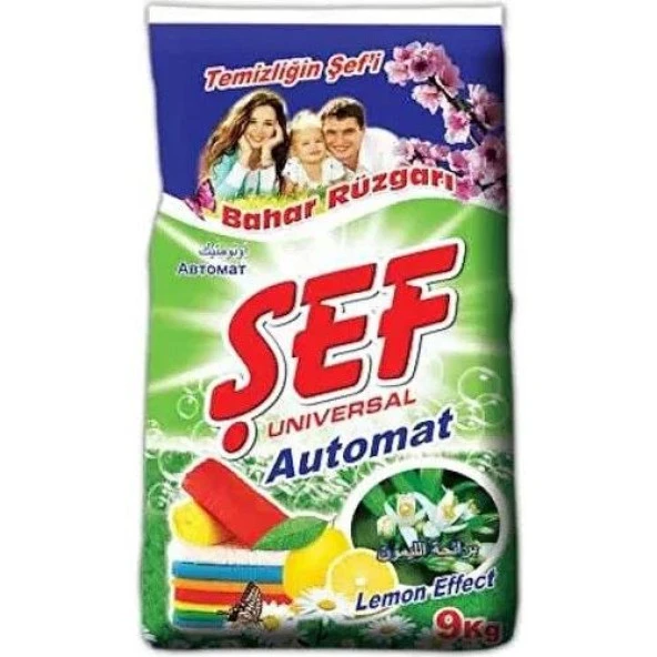 Şef Matik Toz Çamaşır Makinesi Deterjanı 9 Kg Renkli ve Beyazlar İçin Bahar Rüzgarı ürün görseli 1