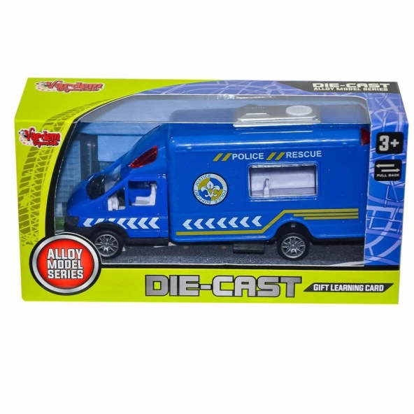 XFD889-289 Kutulu Çek Bırak Die-Cast Kurtarma Aracı- POLİS ARABASI ürün görseli 1
