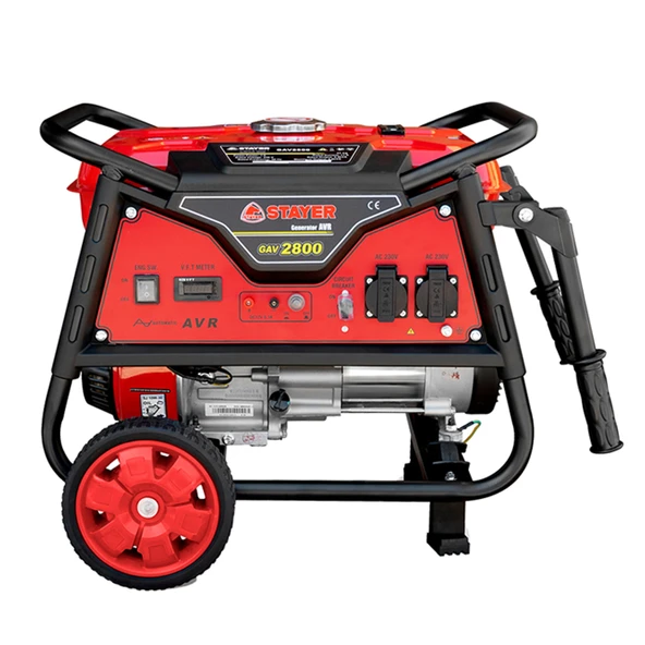 Stayer Gav2800e Benzinli İpli Monofaze Jeneratör 2.8 Kw ürün görseli 1