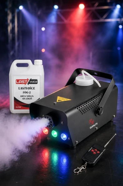 Quenlite QL-700RGB-LK Sis Makinası 700 Watt LED Işıklı ve Kumandalı (5 Litre Likitli) ürün görseli 1