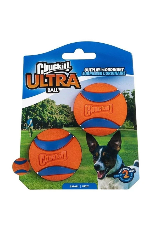 Chuckit! Ultra Ball 2'li Köpek Oyun Topu (Küçük Boy) ürün görseli 1