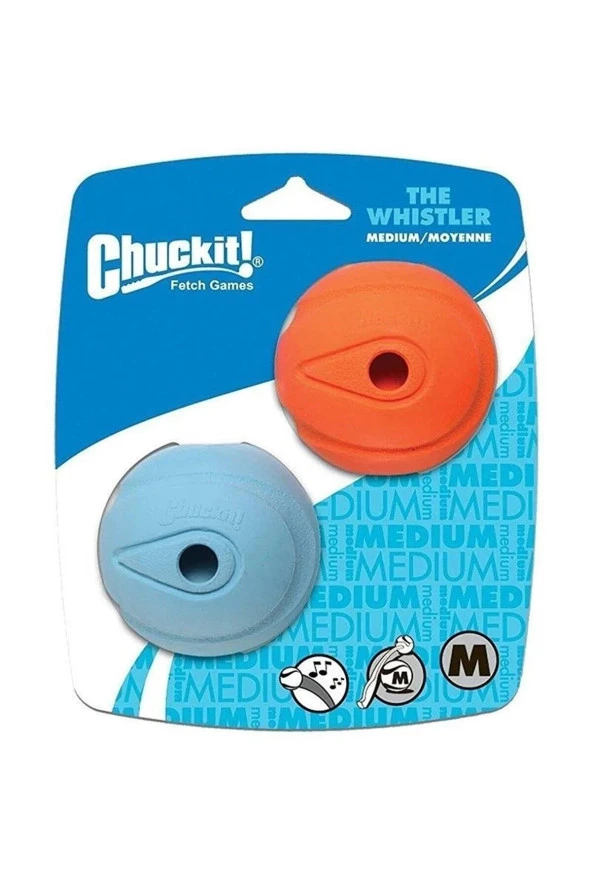 Chuckit! The Whistler 2'li Köpek Oyun Topu (Orta Boy) ürün görseli 1