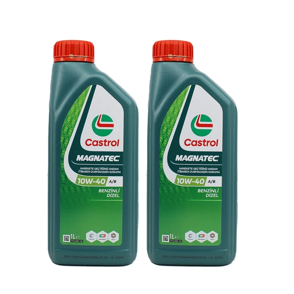 Castrol Magnatec 10W-40 1 Lt Benzinli Araç Motor Yağı (2 Adet) ürün görseli 1