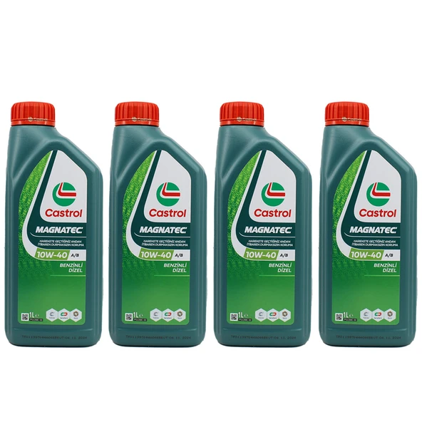 Castrol Magnatec 10W-40 1 Lt Benzinli Araç Motor Yağı (4 Adet) ürün görseli 1