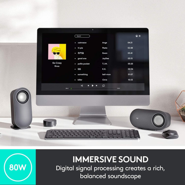 Logitech Z407 Bluetooth Hoparlör USB 980-001348 - Resim 4