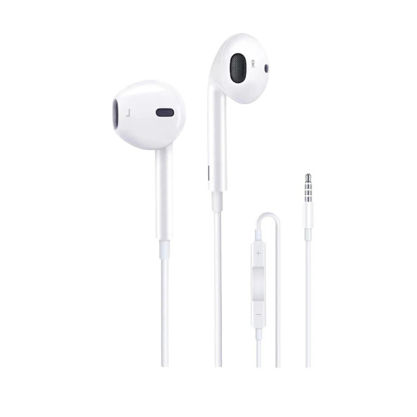Jack Girişli Beyaz Kablolu Kulaklık Ios Android Uyumlu 3.5 mm Kulaklık ürün görseli 1