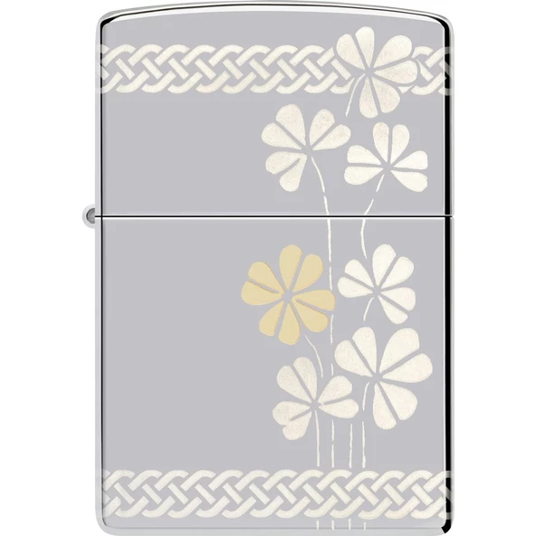 Zippo Çakmak 48586 Clover Design - Resim 2