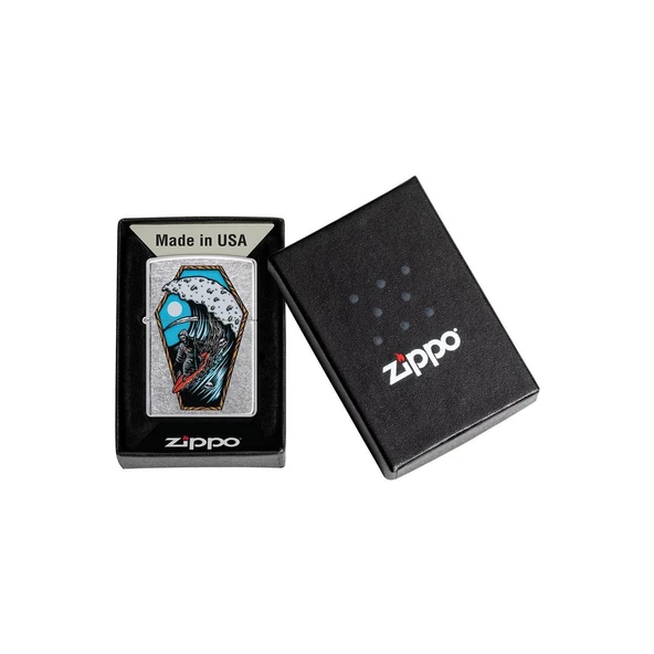 Zippo Çakmak 49788 Reaper Surfer Design - Resim 4