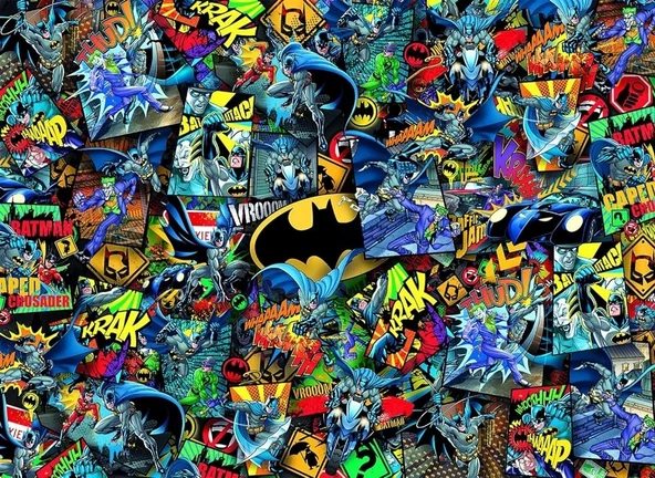 Clementoni - 1000 Parça Batman Yetişkin Puzzle - Impossible - Resim 2
