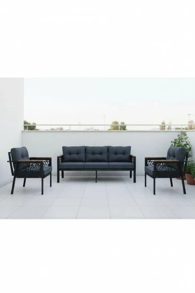 adımshops 3+1+1 MELİSA Balkon-bahçe-kafe Çay Seti Koltuk Oturma Takımı-oturma Grubu,ofis Koltuğu ürün görseli 1