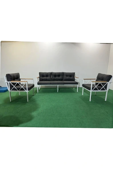 adımshops 3+1+1 Beyazprofil Bahçe,balkon,teras,cafe,çay Seti,oturma Grubu,koltuk Takımı,ofis Koltuğu ürün görseli 1