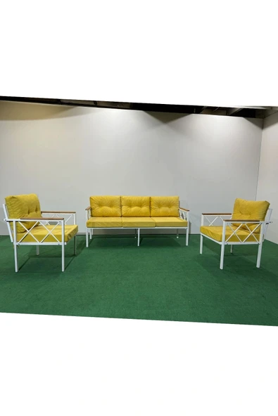 adımshops 3+1+1 Beyazprofil Bahçe,balkon,teras,cafe,çay Seti,oturma Grubu,koltuk Takımı,ofis Koltuğu ürün görseli 1