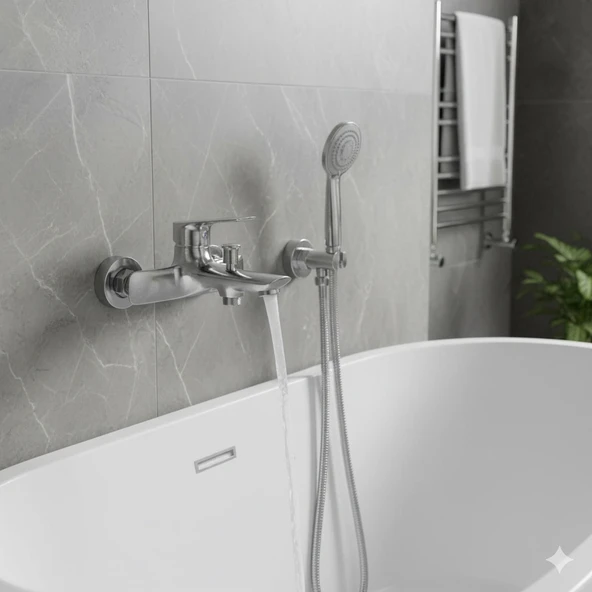 KALE TANDEM BANYO BATARYASI FIRÇALANMIŞ NİKEL ürün görseli 1