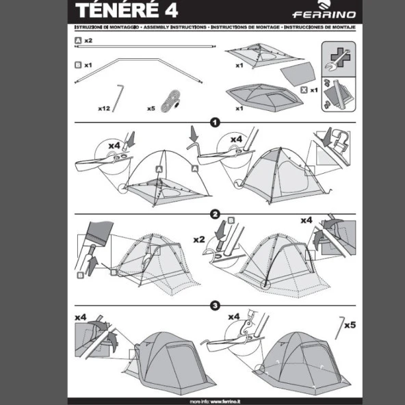 Ferrino Tenere 4 Çadır - Resim 4