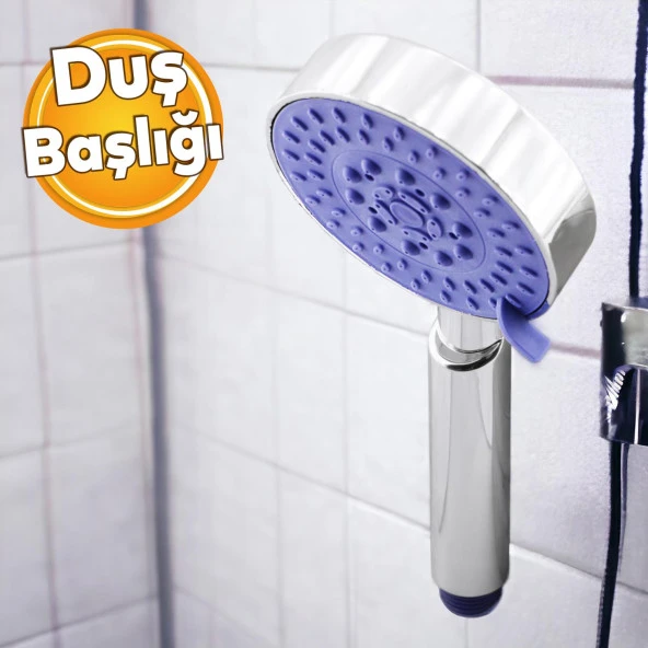 Banyo Telefon Aksesuar Tek Duş Başlığı Klasik 4 Fonksiyonlu Su Fışkırtma El Fiskiye Fışkiye ürün görseli 1